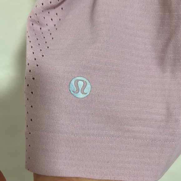 Lululemon Train to Be Short-Sleeve Shirt Pink Peony size 10 - Picture 6 of 7